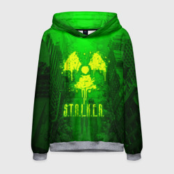 Мужская толстовка 3D Stalker logo radiatoin neon toxic