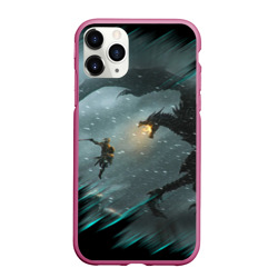 Чехол для iPhone 11 Pro Max матовый TES Fus ro dah dragon