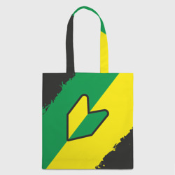 Шоппер 3D JDM green yellow logo