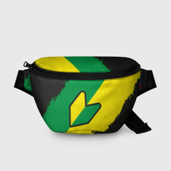 Поясная сумка 3D JDM green yellow logo