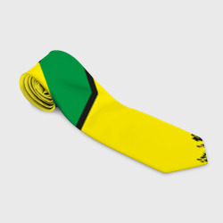 Галстук 3D JDM green yellow logo