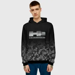 Мужская толстовка 3D H2 Hummer logo - фото 2