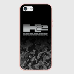 Чехол для iPhone 5/5S матовый H2 Hummer logo