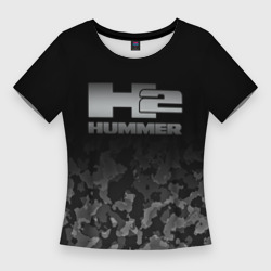 Женская футболка 3D Slim H2 Hummer logo