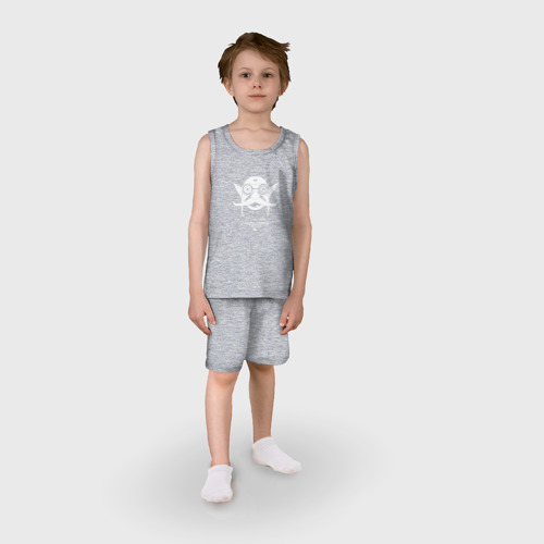 Детская пижама с шортами хлопок Гирокоптер из доты 2, цвет меланж - фото 3