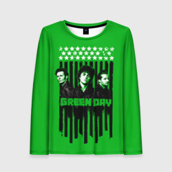 Женский лонгслив 3D Green day is here