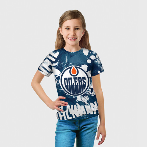 Детская футболка 3D Эдмонтон Ойлерз Edmonton Oilers, цвет 3D печать - фото 5