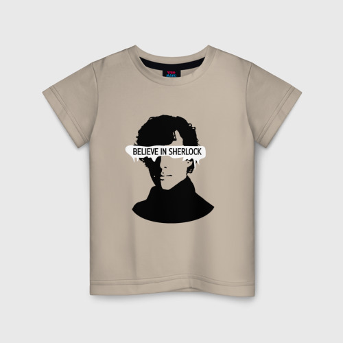 Детская футболка хлопок с принтом Шерлок 2023, вид спереди #2