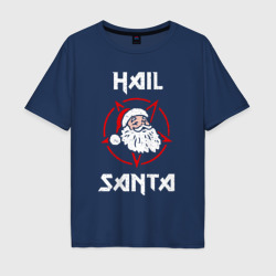 Мужская футболка хлопок Oversize Hail Santa