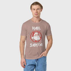 Мужская футболка хлопок Hail Santa - фото 2