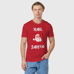 Мужская футболка хлопок Hail Santa - фото 2