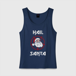 Женская майка хлопок Hail Santa