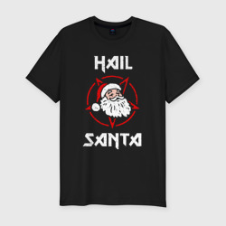 Мужская футболка хлопок Slim Hail Santa