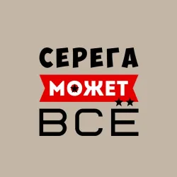 Мужской свитшот хлопок Серега может всё - фото 2