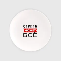 Тарелка Серега может всё