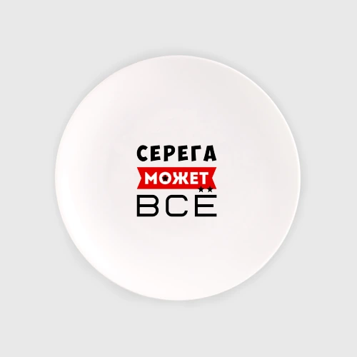 Тарелка Серега может всё