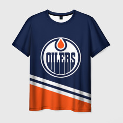 Мужская футболка 3D Edmonton Oilers | Эдмонтон Ойлерз