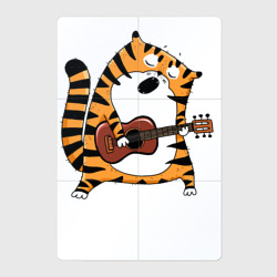 Магнитный плакат 2Х3 Тигр играет на гитаре