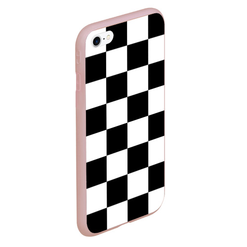 Чехол для iPhone 6Plus/6S Plus матовый Шахматная доска паттерн - фото 3