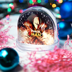 Игрушка Снежный шар Огненный Сайтама One Punch-Man - фото 2