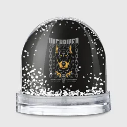 Игрушка Снежный шар Доберман-Пинчер