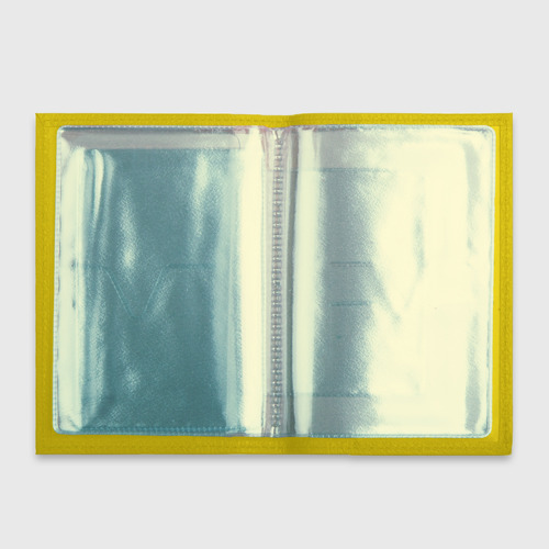 Обложка для автодокументов Доберман-Пинчер, цвет желтый - фото 3