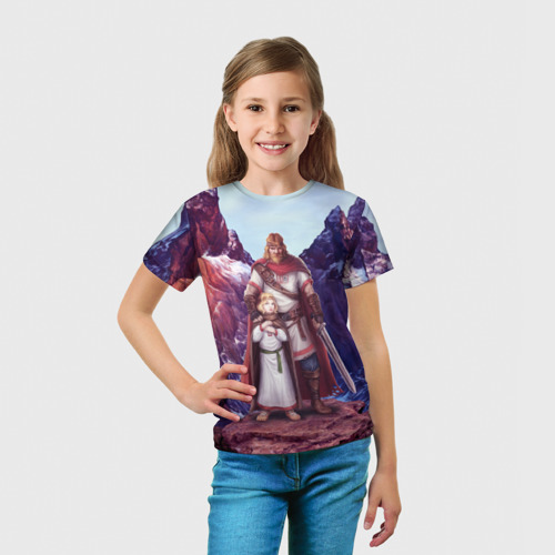 Детская футболка 3D Русский витязь против зла, цвет 3D печать - фото 5