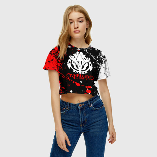 Женская футболка Crop-top 3D Overlord оверлорд, цвет 3D печать - фото 3