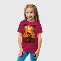 Детская футболка хлопок Джинкс объятая пламенем Аркейн Лига Легенд - фото 2