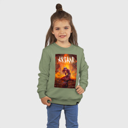 Детский свитшот хлопок Джинкс объятая пламенем Аркейн Лига Легенд - фото 2