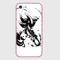 Чехол для iPhone 5/5S матовый Sonic black Соник