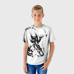 Детская футболка 3D Sonic black Соник - фото 2