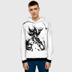 Мужская толстовка 3D Sonic black Соник - фото 2