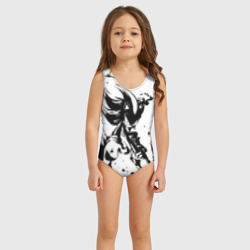 Детский купальник 3D Sonic black Соник