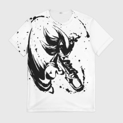 Мужская футболка 3D Sonic black Соник