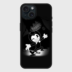 Чехол силиконовый для Apple iPhone 15 матовый Bendy - Бенди игра