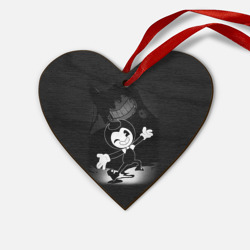 Деревянная игрушка Сердце Bendy - Бенди игра