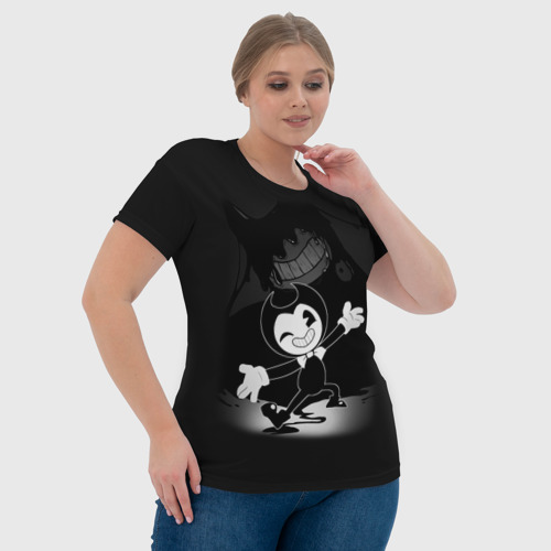Женская футболка 3D с принтом BENDY - БЕНДИ ИГРА, фото #4