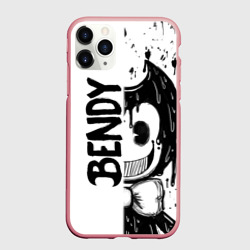 Чехол для iPhone 11 Pro Max матовый Bendy - Бенди брызги краски