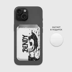 Картхолдер Magsafe магнитный Bendy - Бенди брызги краски - фото 2
