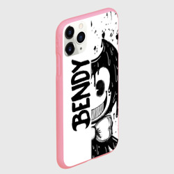 Чехол для iPhone 11 Pro Max матовый Bendy - Бенди брызги краски - фото 2