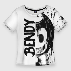 Женская футболка 3D Slim Bendy - Бенди брызги краски