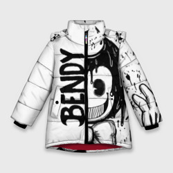Зимняя куртка для девочек 3D Bendy - Бенди брызги краски