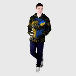 Мужская куртка 3D Python питон змея - фото 2
