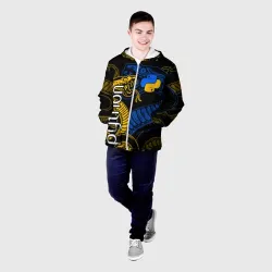 Мужская куртка 3D Python питон змея - фото 2