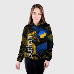 Женская куртка 3D Python питон змея - фото 2