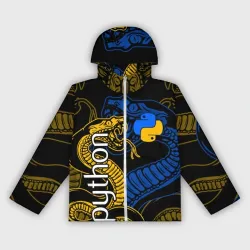 Женская ветровка 3D Python питон змея