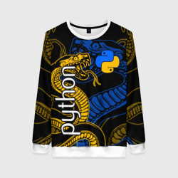 Женский свитшот 3D Python питон змея