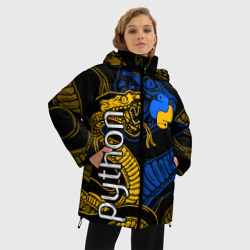Женская зимняя куртка Oversize Python питон змея - фото 2