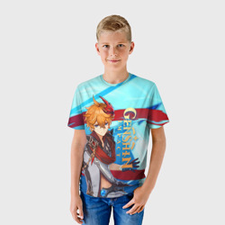 Детская футболка 3D Геншин Импакт: Тарталья - фото 2